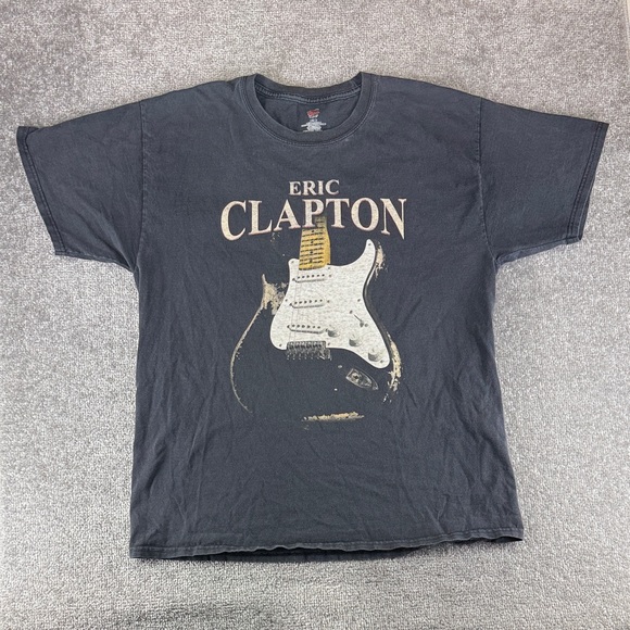 Hanes Other - Hanes Eric Clapton 2017 Tour Short Sleeve Shirt 50 Years Music Guitar Graphic L